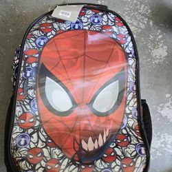 SPIDER-MAN & VENOM ROLLING BACKPACK HOLOGRAM MARVEL RETRACTABLE HANDLE