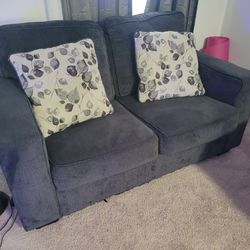Grayish Blue Couch 