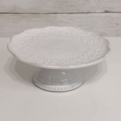 NWOT Maison Versailles Blanc Small Cake Stand 7.25” PRICE FIRM
