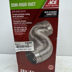 New Ace Semi-Rigid Duct 24” x 4”. Must Pick Up