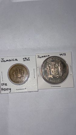 Jamaica coin lot of 2
