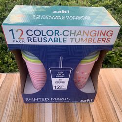 Colorful, Changing Reusable Tumblers