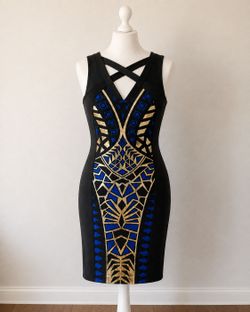 Size S Thalia Sodi geometric print midi dress