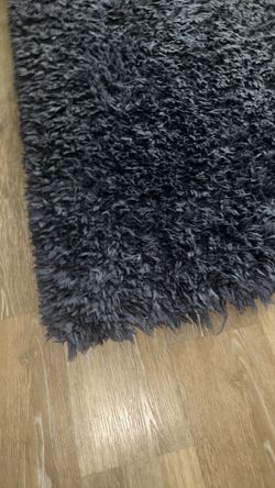 Navy Blue Shag Area Rug