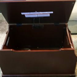 Heavy Chest with Book Racks on Side 32in Length 17in Height 17in Width