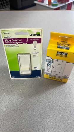 Decora Dimmer Switch & GFCI Outlet – New
