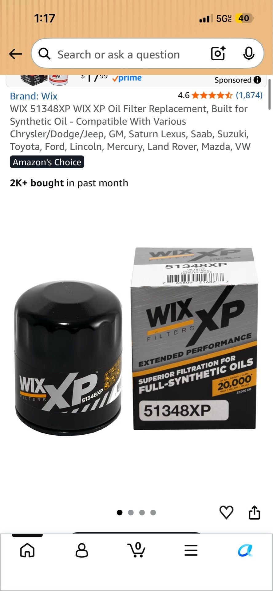 Wix oil filter