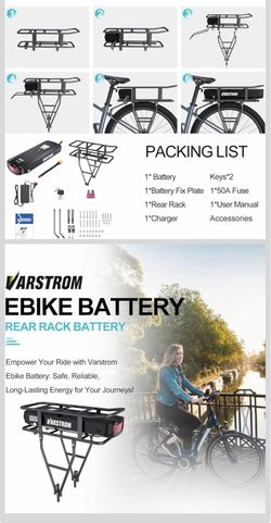 48V 18.2AH REAR RACK BATTERY $275 OBO