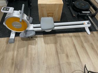 MERACH Magnetic Rowing Machine 350lbs Weight Capacity, 16 Levels of Quiet Resistance, Bluetooth Rowing Machine for Home Workout
