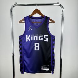 NBA Kings Flying #8 Lavine Purple Jersey
