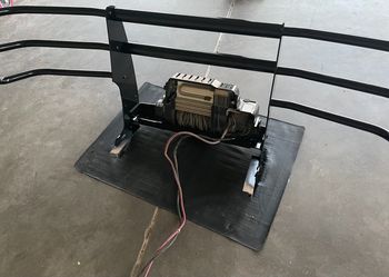 Warn power winch and air compressor
