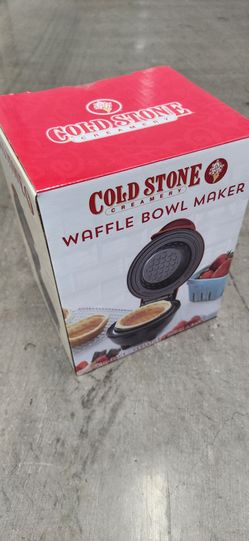 Cold stone waffle bowl maker
