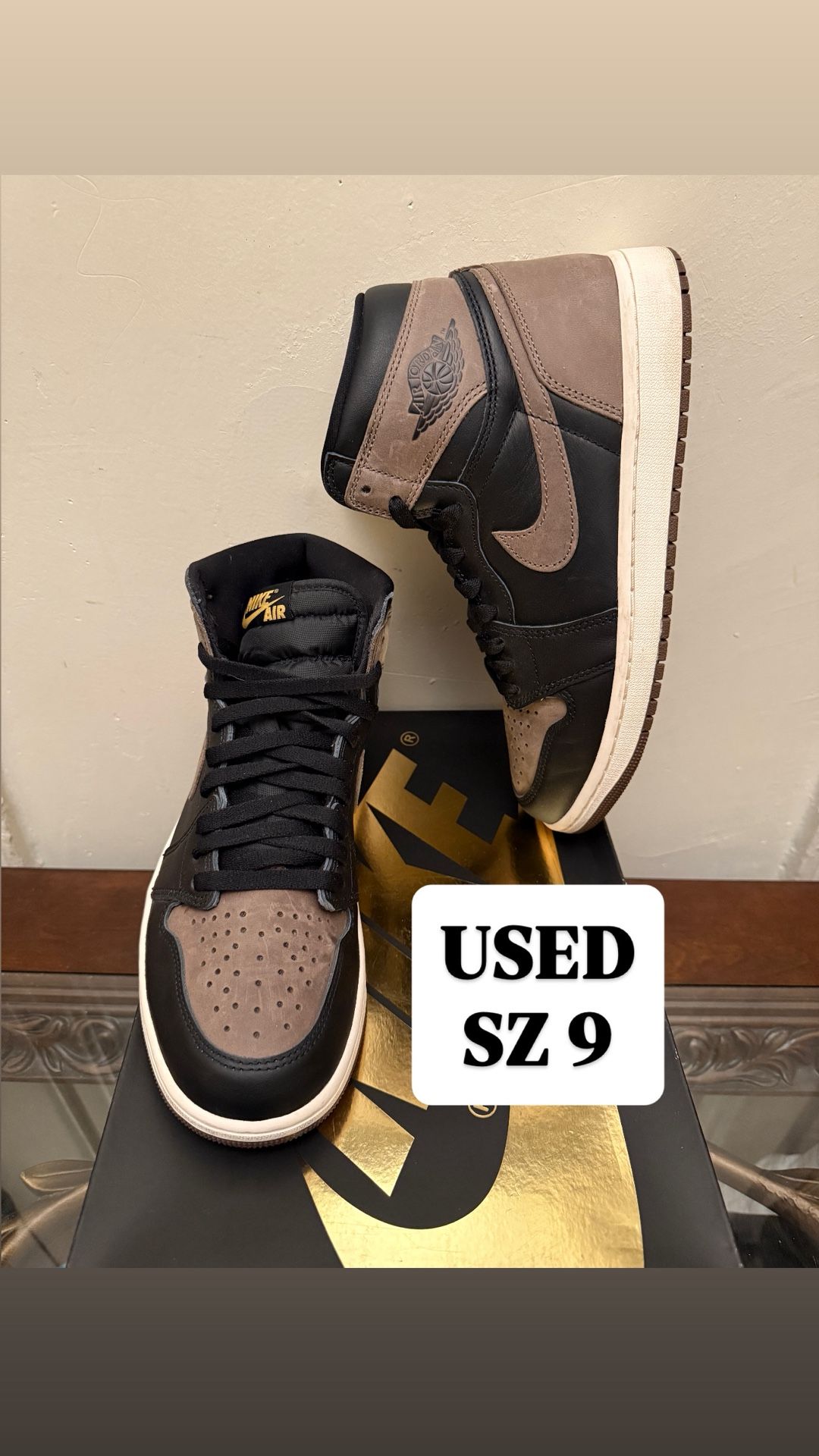 USED Air Jordan 1 “palomino” SZ 9