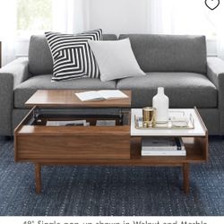 West Elm Mid Century Pop Up Coffee Table