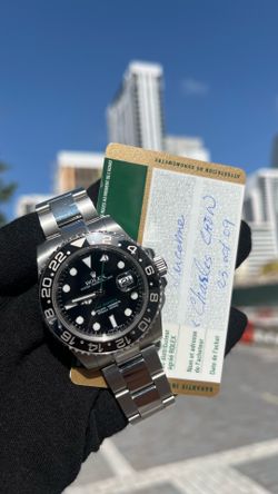 Rolex GMT MASTER II OG Bruce Wayne 2009 Full Stainless Steel Watch