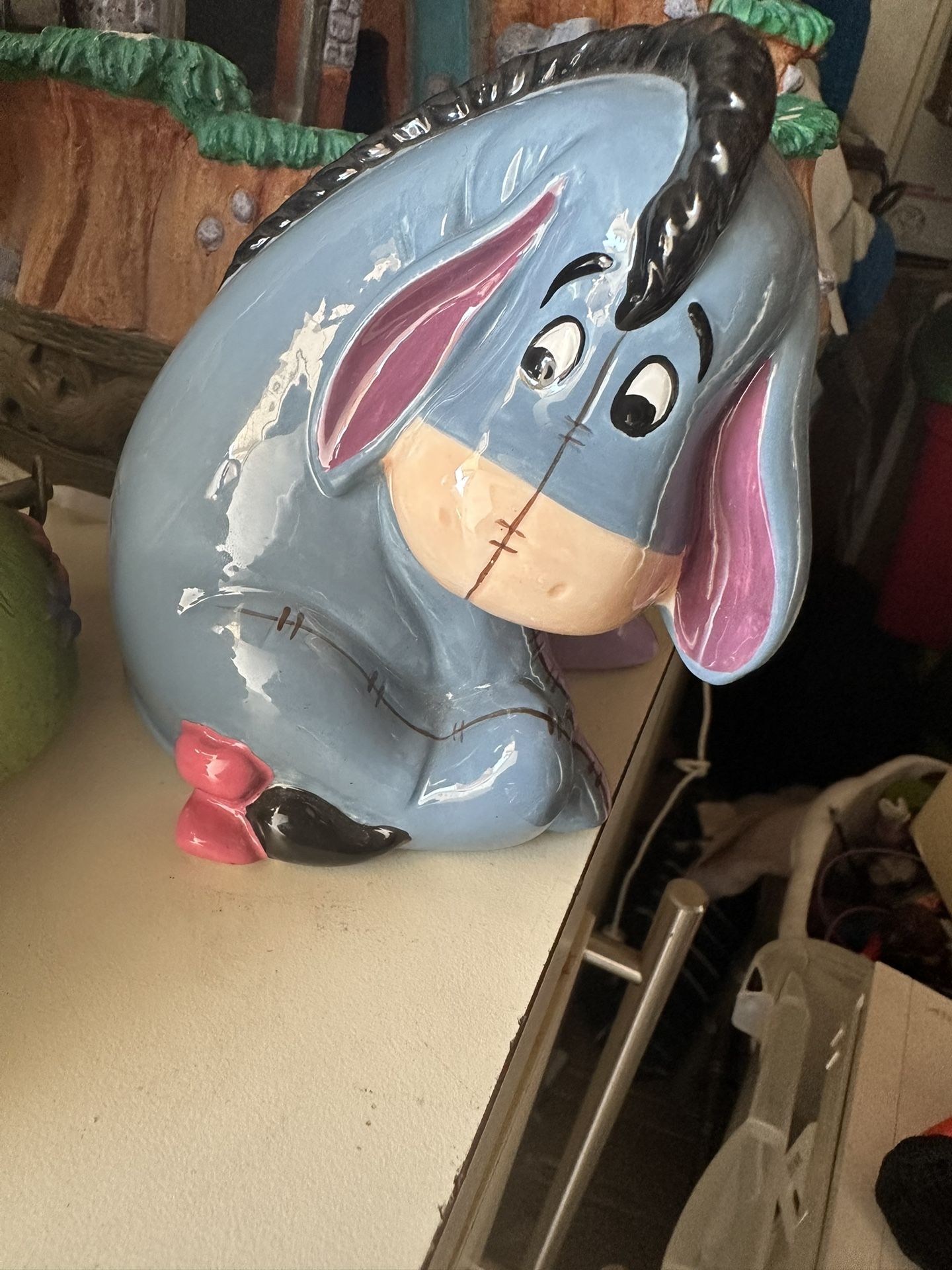 Disney Eeyore Ceramic 4 Toothbrush Holder Bathroom Decor Winnie The Pooh