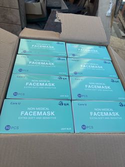 Care U Non Medical Face Masks 50-Pack