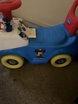 Disney Mickey Mouse Ride-On Toddler Car – Works, Good Condition
