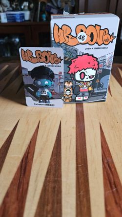 MR.BONE JUNIOR 2 Zombies Block Series Figures, Blind Box