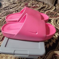 Pink Nike Slides