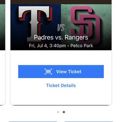 Padres Tix Whole Weekend OUT OF TOWN