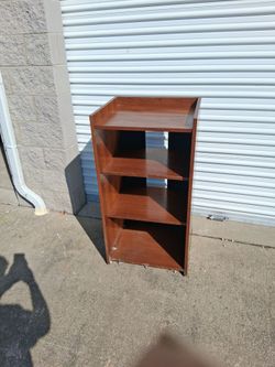 Wood Bookshelf 4-Tier Open Shelving Unit