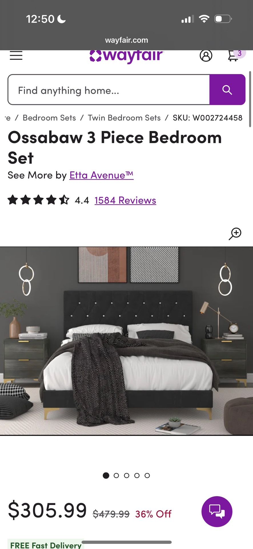 Bed And Dressers 