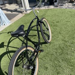 New 26” Black Beach Cruiser 3 Speed 