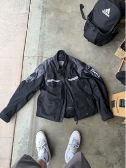 Helite motorcycle jacked, padded with air bag