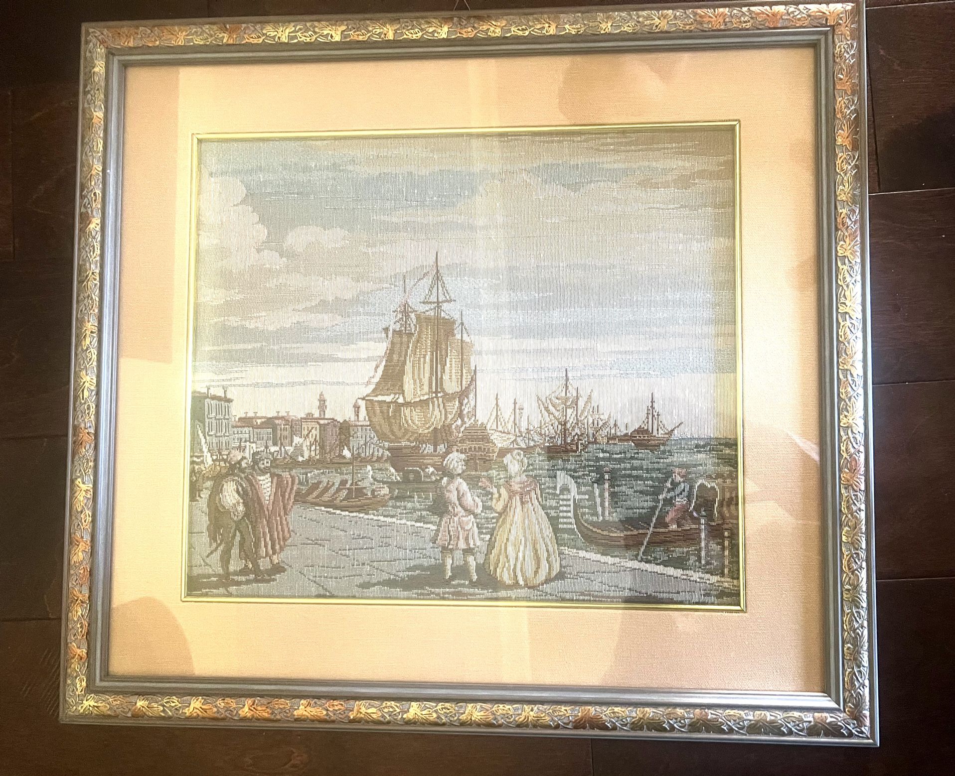 Original Italian Custom Framed Tapestry