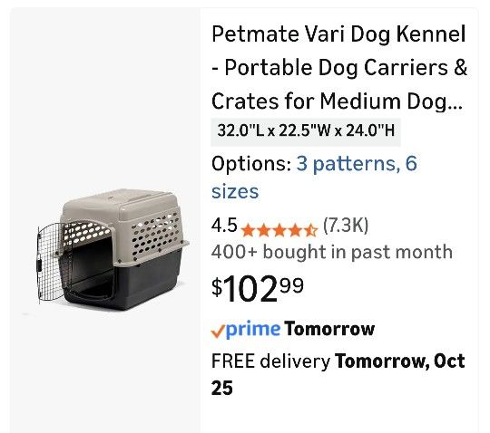 large dog crate 