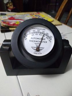 1930's H.T.F. Visor Automobile Thermometer