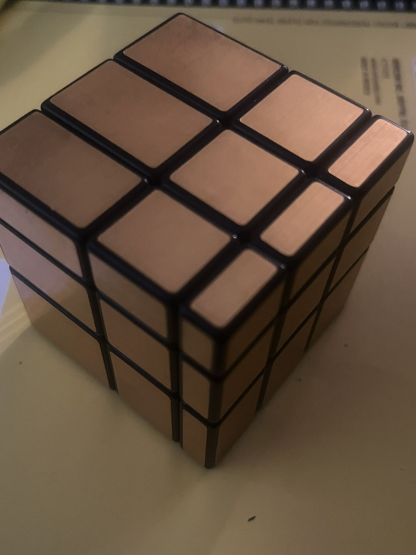 Rare Rubiks Gold Puzzle