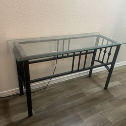 Metal And Glass Table 