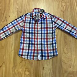 Boys English Laundry Plaid Button Up Shirt 7