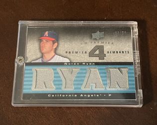 Angels Nolan Ryan Game Worn Jersey Card