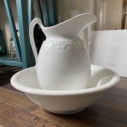 WSGPC China Pitcher and Wash Basin