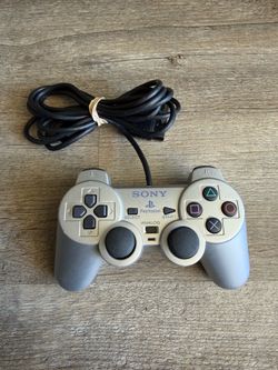 Sony PlayStation 2 PS2 Metallic Silver Controller