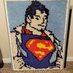 Superman Carpet Art -- 19 x 25 inches