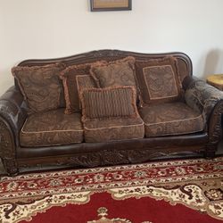 Couch Set (3piece) With Pillows And Cushion  
