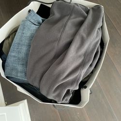 LARGE BAG OF MENS CLOTHES SIZE LARGE PICK UP TODAY 