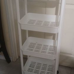 Plastic Rolling Cart Organizer