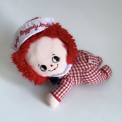 Vintage Applause Crawling Baby Raggedy Andy Mini Plush Doll 