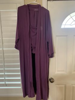 Victoria Secret Pajamas Modal 3 Piece Set Size Xl/XXL Purple Color