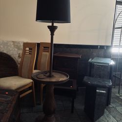 Standing Lamp End Table 