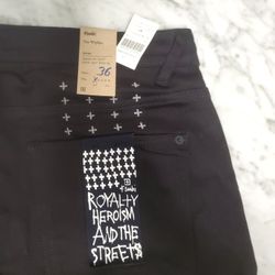   BRAND NEW Ksubi Van Winkle Ace Black Slice Jeans Size 36