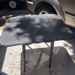 Antique Folding Table With Original Hardware 