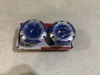 Brand New Pair Genius Audio Aluminum Bullet Tweeters (blue) 