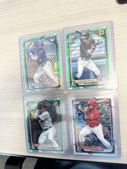 Arjun Nimmala 1st Bowman Chrome Green Lunar And Mini Diamond Refractor