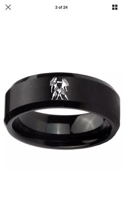 Gemini Zodiac Sign Constellation Ring